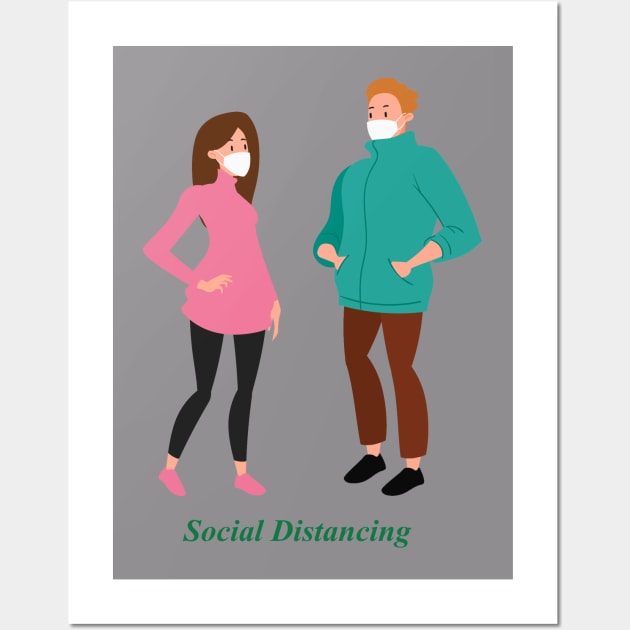 social distance Wall Art by This is store